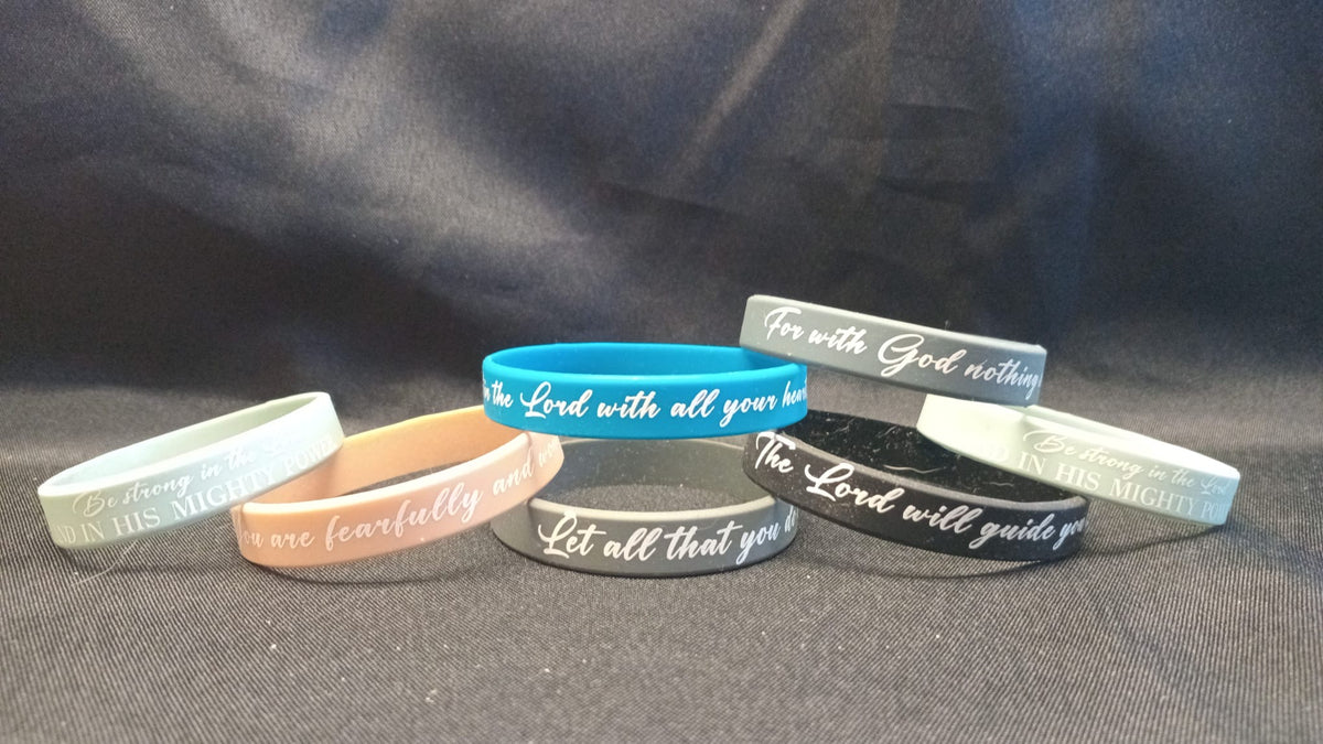 Silicone Wrist Band - Christian Sayings
