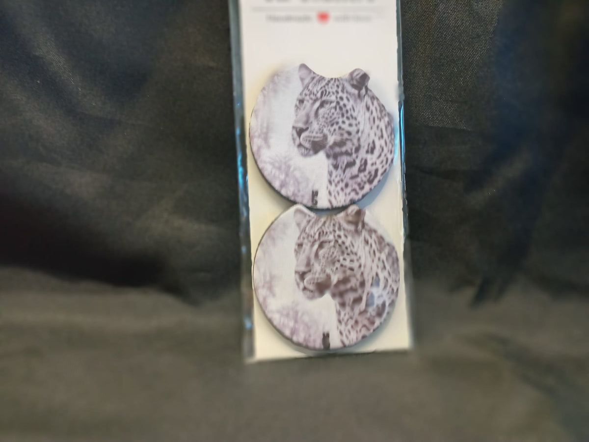 Coasters (set of 2) - Sublimation - Big 5 Pencil - Leopard