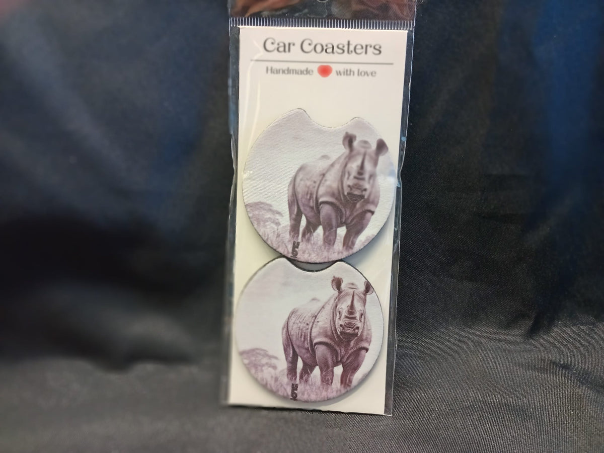 Coasters (set of 2) - Sublimation - Big 5 Pencil - Rhino
