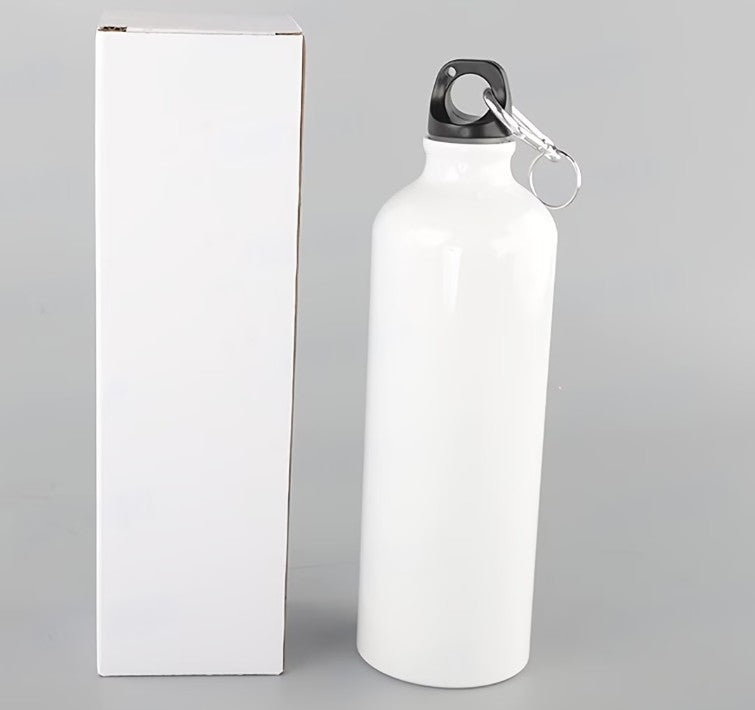 500ml Water Bottle with Screw Caribiner Hook - Sublimation Blank
