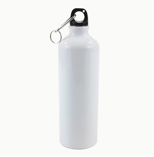 500ml Water Bottle with Screw Caribiner Hook - Sublimation Blank