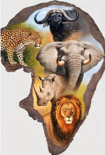Diamond Painting - Big 5 - Colour