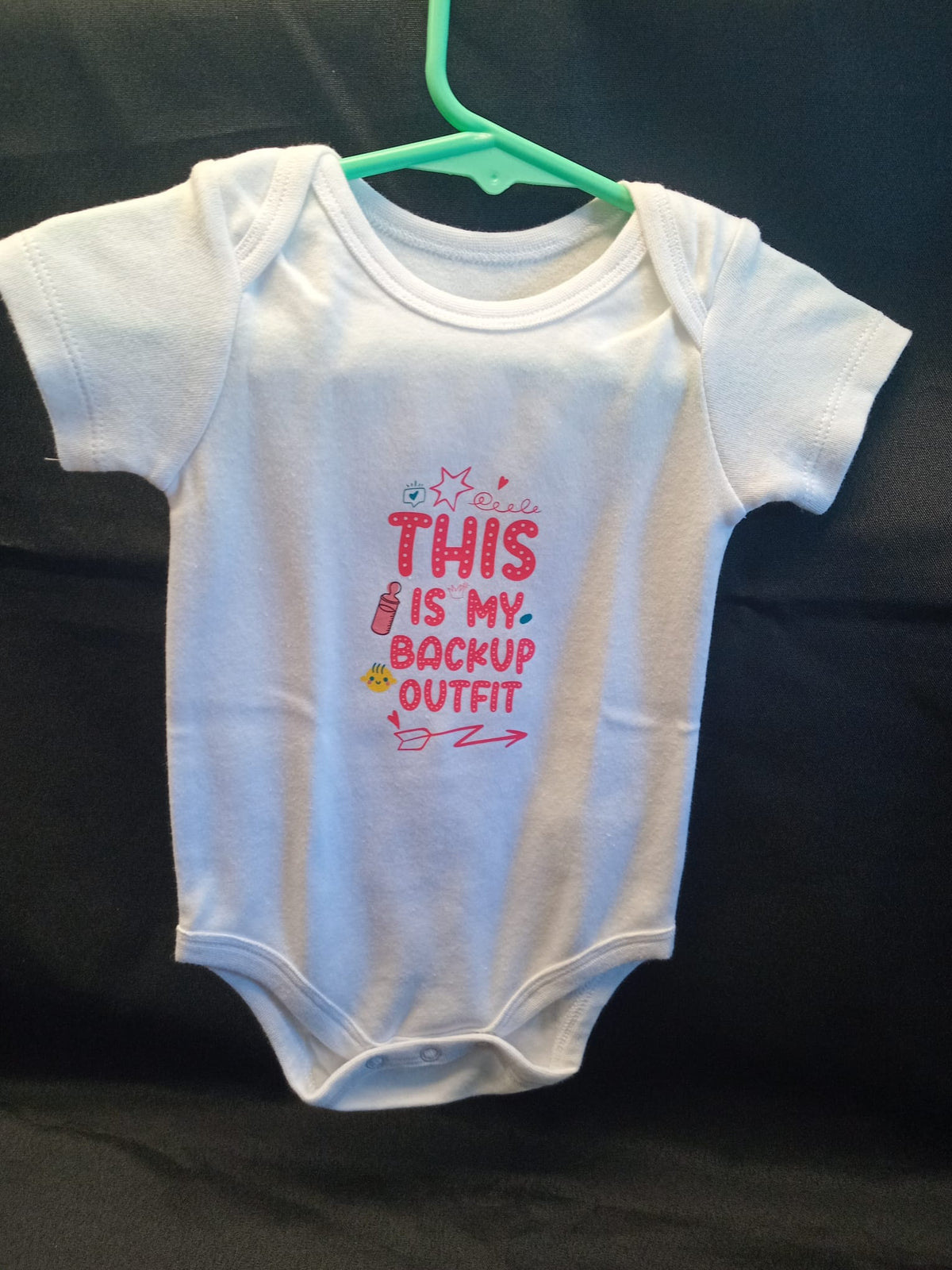 Baby Onesie - Short Sleeve - This Is My Backup Outfit